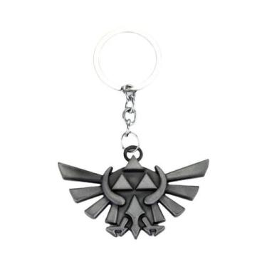 Imagem de Chaveiro Hylian Shield Breath of the Wild Majora's Mask Triforce Para 