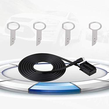 Imagem de aqxreight Adaptador de Cabo Auxiliar de Entrada de áudio MP3 de 6000 CD para Com Chave de Ferramenta de Remoção, Alto de Dados e Perda, etc. Móvel Conecta Perfeitamente Seus Celulares Cabo de