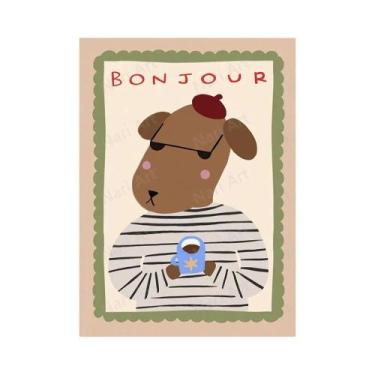 Imagem de Decoração De Quarto Infantil Com Animais Engraçados, Tigre, Cão, Coelh