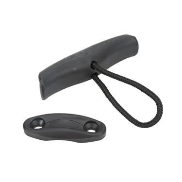 Imagem de HUIOP Punho de Nylon da Tração da Canoa do Caiaque Com Parafuso de Montagem, Punho Resistente T Com Corda do Cabo para a Instalação Fácil No Barco Pequeno