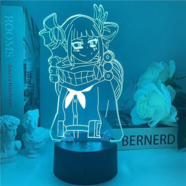 Imagem de Luz noturna 3D USB Bakugo Katsuki Toga Himiko Frog Girl Anime - Taiyua
