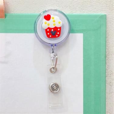 Imagem de Clipes de cartão de identificação, suporte de cartão de nome, desenho animado, enfermeira, médico, crachá (02)