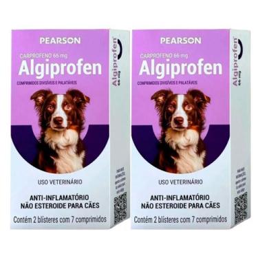 Imagem de 2 Algiprofen Anti-inflamatório 66mg Cães até 15Kg Pearson - Pearson Sa