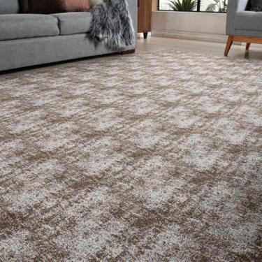 Imagem de Tapete Moderno Elegante 2.00m x 2.50m - Antiderrapante para Quarto, Sala e Escritório, Design Sofisticado para Decoração Interior (Mesclado Bege,2,00 X 1,35)