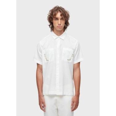 Imagem de Camisa linen daisy light bordado mc OSKLEN-Masculino