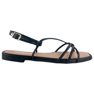 Imagem de Sandalia Feminina Dedo Moleca Rasteirinha Fivela Conforto-Feminino