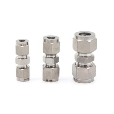 Imagem de Conector de União de Compressão de Virola Dupla de Aço Inoxidável 304 (1/20.3 cm) 1/20.3 cm 1/20.3 cm 1/20.3 cm 1/20.3 cm 1/20.3 cm 3/4/6/8/10.2 cm 3/10.2 cm 3/20.3 cm 1/20.3 cm 3/20.1 cm