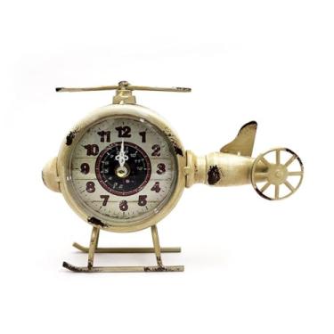 Imagem de Relógio de mesa retrô de metal relógio de mesa criativo sala de estar armário de vinho armário TV quarto relógio de mesa ornamentos relógio de mesa relógio de mesa relógio de mesa