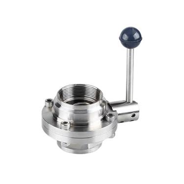 Imagem de DN32/40/50/65/80/100 1-1/10.2 cm 1-1/5.1 cm 5.1 cm 6.3 cm 7.6 cm 8.9 cm 10.2 cm BSPT fêmea 304 válvula de aço inoxidável Homebrew (DN80 3 BSPT)