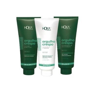 Imagem de Kit orgulho crespo modelagem de cachos transição capilar 500g hoka