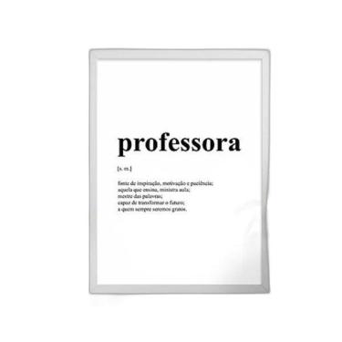 Imagem de Quadro Definição Professora 24X18Cm - Com Vidro