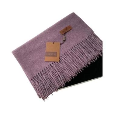 Imagem de Cachecol Feminino Grosso E Quente De Caxemira 2024, Xale Pashmina De C