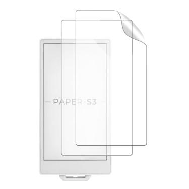 Imagem de Oshmirian Pacote com 2 protetores de tela com toque de papel para tablet M5Stack PaperS3 de 4,7 polegadas – Filme PET antirreflexo fosco, antiimpressões digitais, resistente a arranhões, alta