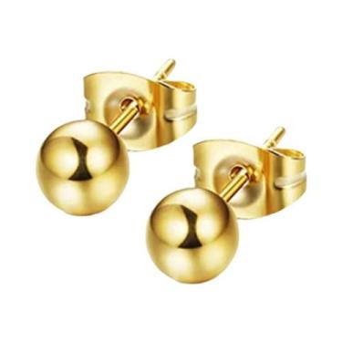 Imagem de Brincos De Argola Pendentes Em Aço Inoxidável Preto, Prata E Dourado C