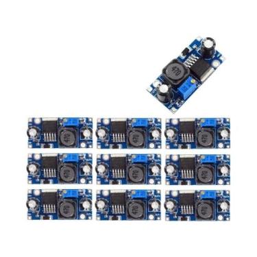 Imagem de Conversor Buck Ajustável 10PCS LM2596S Regulador De Tensão DC Para DC 