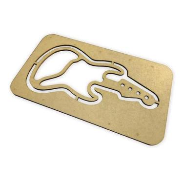 Imagem de Molde Guia Fabricação Petisqueira Guitarra Violão Madeira - Doce Arte 