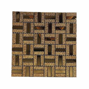 Imagem de Pastilha De Vidro Adesiva Parede Cozinha Lavabo Banheiro Sala Facil Aplicacao Decorativa Moderna Requintado Reforma