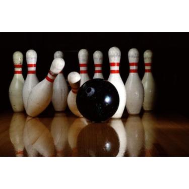 Imagem de Quadro Decorativo Boliche 20x30cm Impressão Direta - Artsim Projetos G