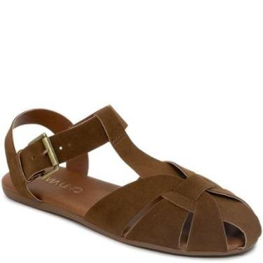 Imagem de Sandália Feminina Tiras Entrelaçadas Fivela Via Uno 913010-Feminino