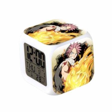 Imagem de Despertador digital LED Fairy Tail Square 8x8x8cm ABS - yiweisai