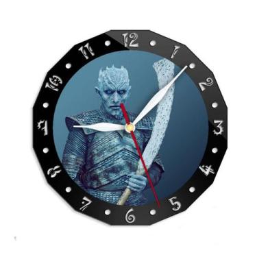 Imagem de Relógio de parede Games of Thrones Night King 15 cm em vidro+acrílico 