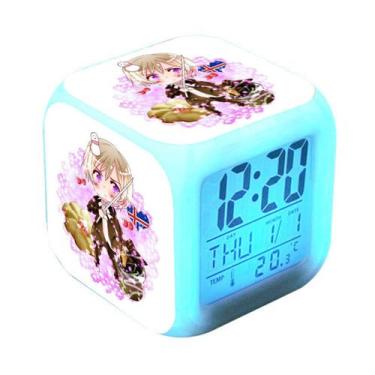 Imagem de Despertador digital LED Hetalia Square 8x8x8cm para crianças - yiweisa