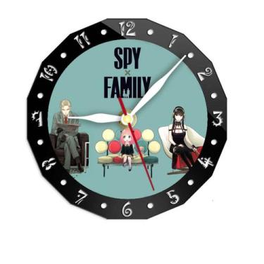 Imagem de Relógio de parede Spys Family Anime Silent Non Ticking 30cm - yiweisai