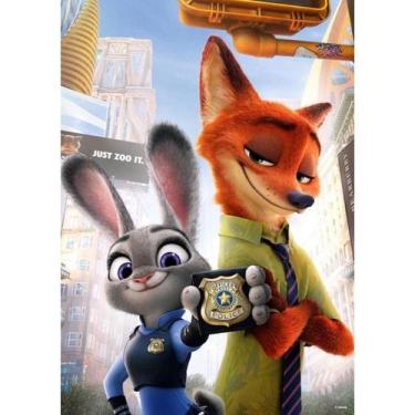 Imagem de Pôster de arte de parede decorativa Zootopias Nick Judy Retro Anime - 