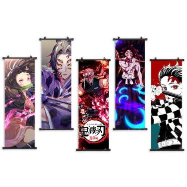 Imagem de Pôster de decoração de parede de 5 painéis Demons Slayers Kamados - yi