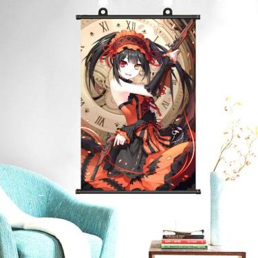 Imagem de Pintura de parede em tela Dates A Lives Tokisakis Kurumis Anime - yiwe