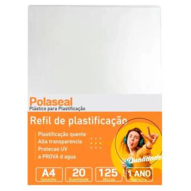 Imagem de Polaseal Plástico para Plastificação A4 220x307x0,05mm 20un - Cassmar