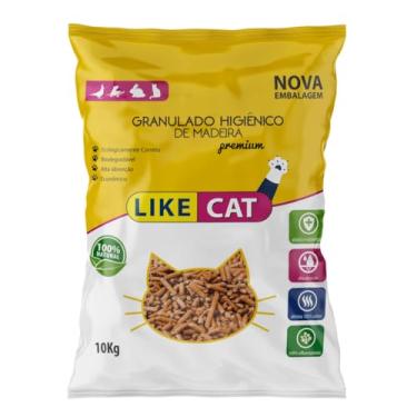 Imagem de Granulado Higiênico de Madeira Like Cat 10kg