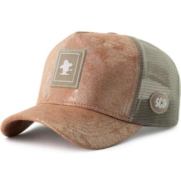 Imagem de Boné Sacudido's Trucker - Logo Tradicional - Rosê Brilhante