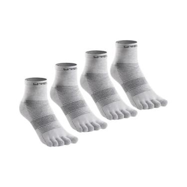 Imagem de Meias Esportivas COOLMAX Respiráveis E Leves De Cinco Dedos Para Corri