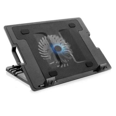 Imagem de Suporte para Notebook de 9 a 17 Polegadas Multi, com Cooler 12cm, com LED e USB, Preto - AC166