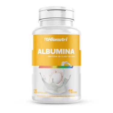 Imagem de Albumina Proteina Ovo 120 Cápsulas 500mg Hionutri