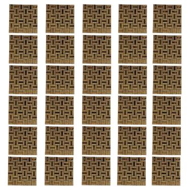 Imagem de Pastilha De Vidro Kit 30 Uni Autocolante Parede Cozinha Banheiro Decorativa Facil Aplicacao Moderna Reforma Requintado