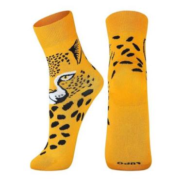 Imagem de Meia Cano Médio Lupo 04580-028 Feminina divertida Algodão T. 34/39, 34