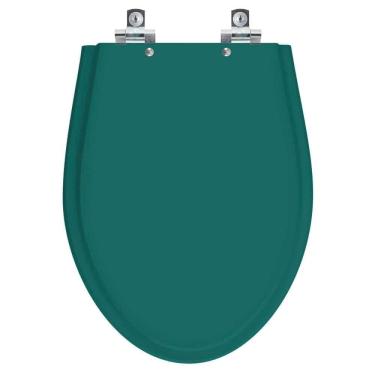 Imagem de Assento Sanitário Soft Close Absolute Verde Amazonia para vaso Ideal Standard