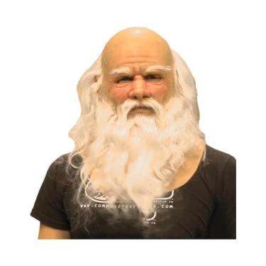 Imagem de Máscara De Látex Realista De Cabeça Inteira Do Papai Noel Barbudo Bran