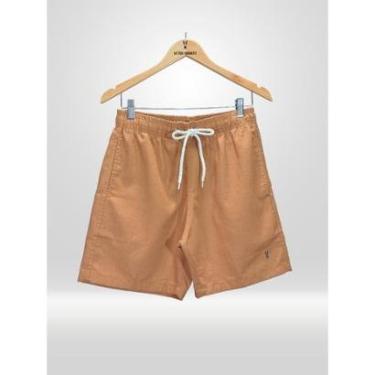 Imagem de Short de Linho Masculino Marrom-Masculino