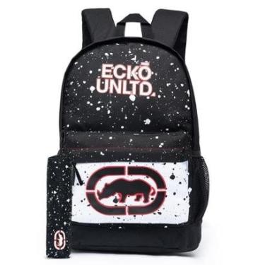 Imagem de Mochila Masculina Ecko Bolsa Faculdade Escola Resistente Notebook 17 Litros-Masculino