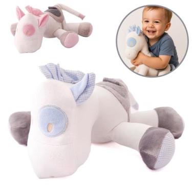 Imagem de Cavalo Pocotó Pelúcia Infantil Antialérgico Macio Fofinho Brinquedo Cr