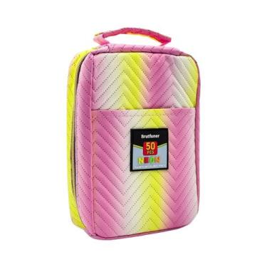 Imagem de Estojo De Lápis Colorido De Grande Capacidade Com 50, 72, 120 Comparti