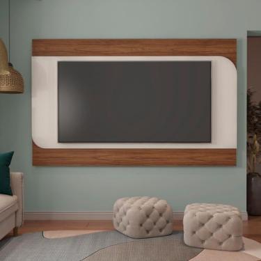 Imagem de Painel para TV até 86 Polegadas MDF 220cmx136,8cm Suporte Incluso Eleg