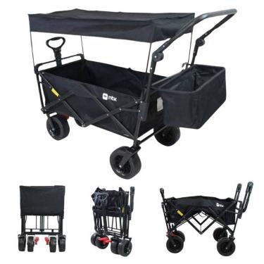 Imagem de Carrinho de Transporte Montclair para Compras e Objetos com Cobertura Dobrável Capacida...