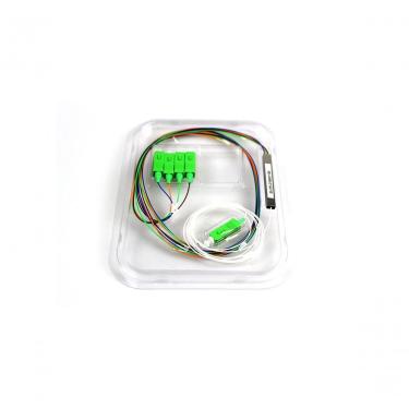 Imagem de Cabo Óptico Splitter Opf-plc1x4-sc-apc Plc 1x4 1M para Distribuição de Sinal em Redes F...
