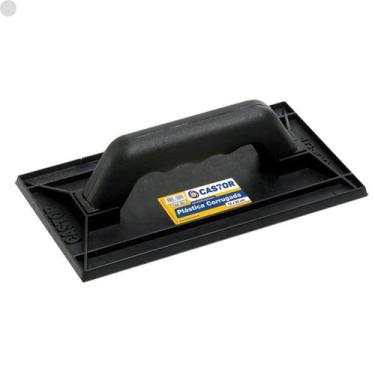 Imagem de Desempenadeira PVC Corrugada Nº 22 Preta Castor