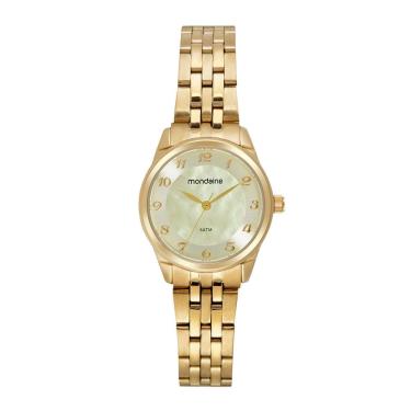 Imagem de Relógio MONDAINE KIT feminino dourado 32804LPMKDE1K1