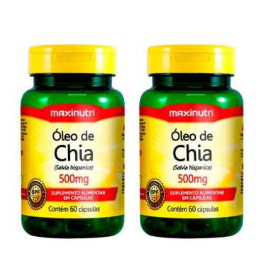 Imagem de Kit 02 Óleo de Chia 500mg 60 Capsulas Maxinutri